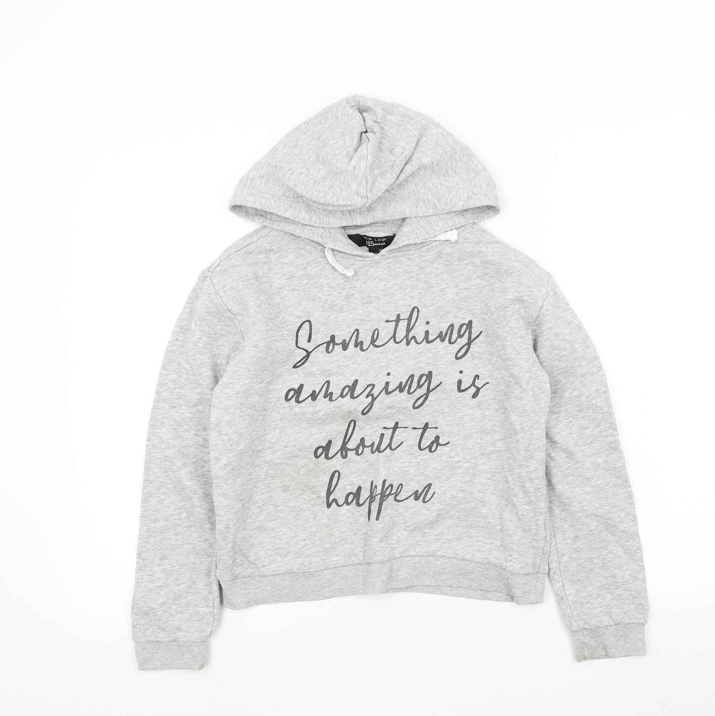 New Look Girls Grey Colourblock  Pullover Jumper Size 10-11 Years