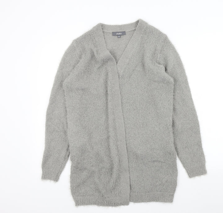 Studio Womens Grey Cardigan Jumper Size 10