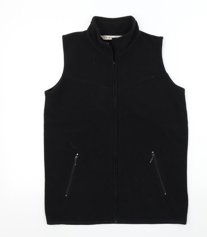 EWM Womens Black Vest Jumper Size 10