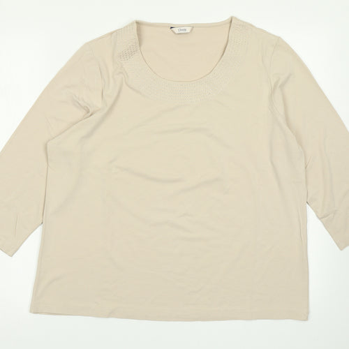 Classic Womens Brown   Basic T-Shirt Size 18