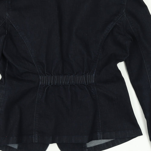 Calvin Klein Jeans Womens Blue  Denim Jacket Blazer Size S