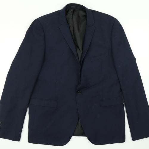 Burton Mens Blue   Jacket Blazer Size 44
