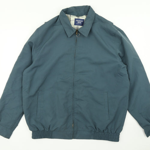 Premier Man Mens Green   Bomber Jacket Coat Size XL
