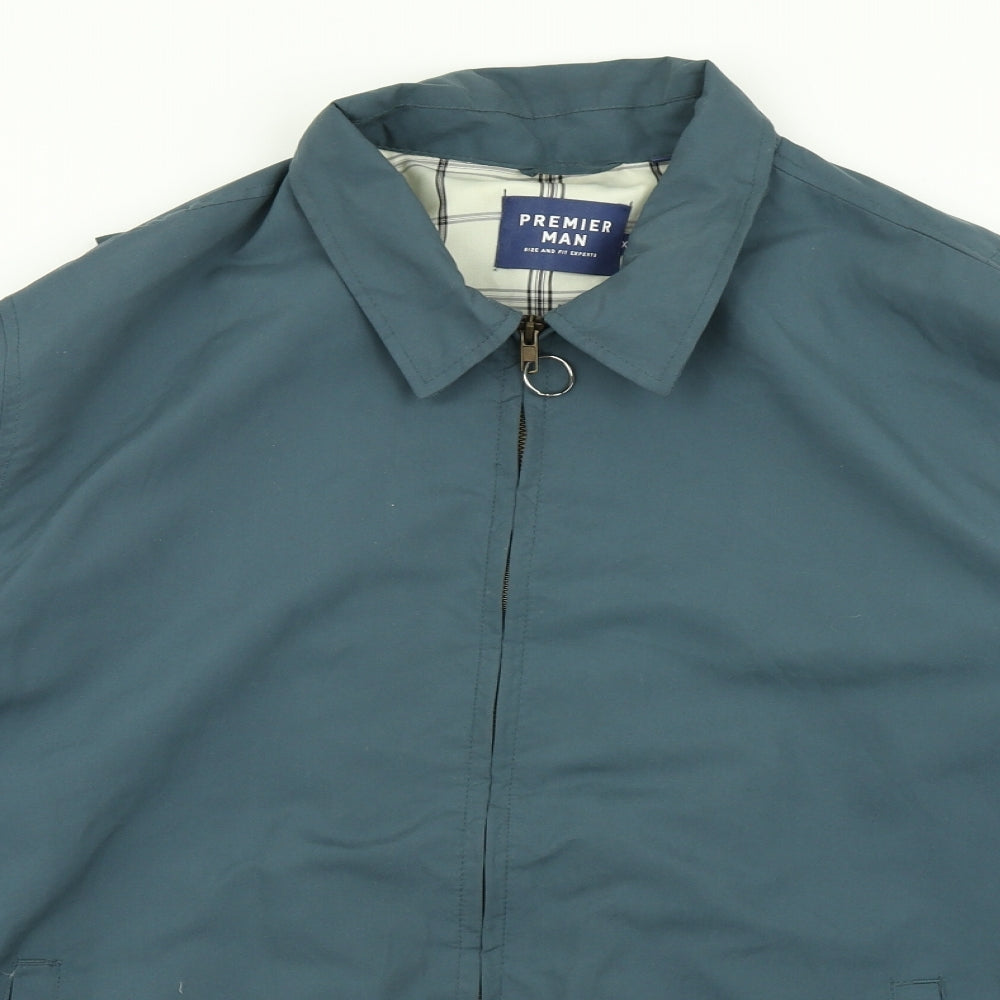 Premier Man Mens Green   Bomber Jacket Coat Size XL