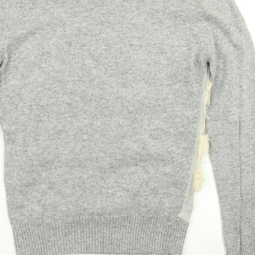 Katsumi Womens Grey  Knit Pullover Jumper Size S