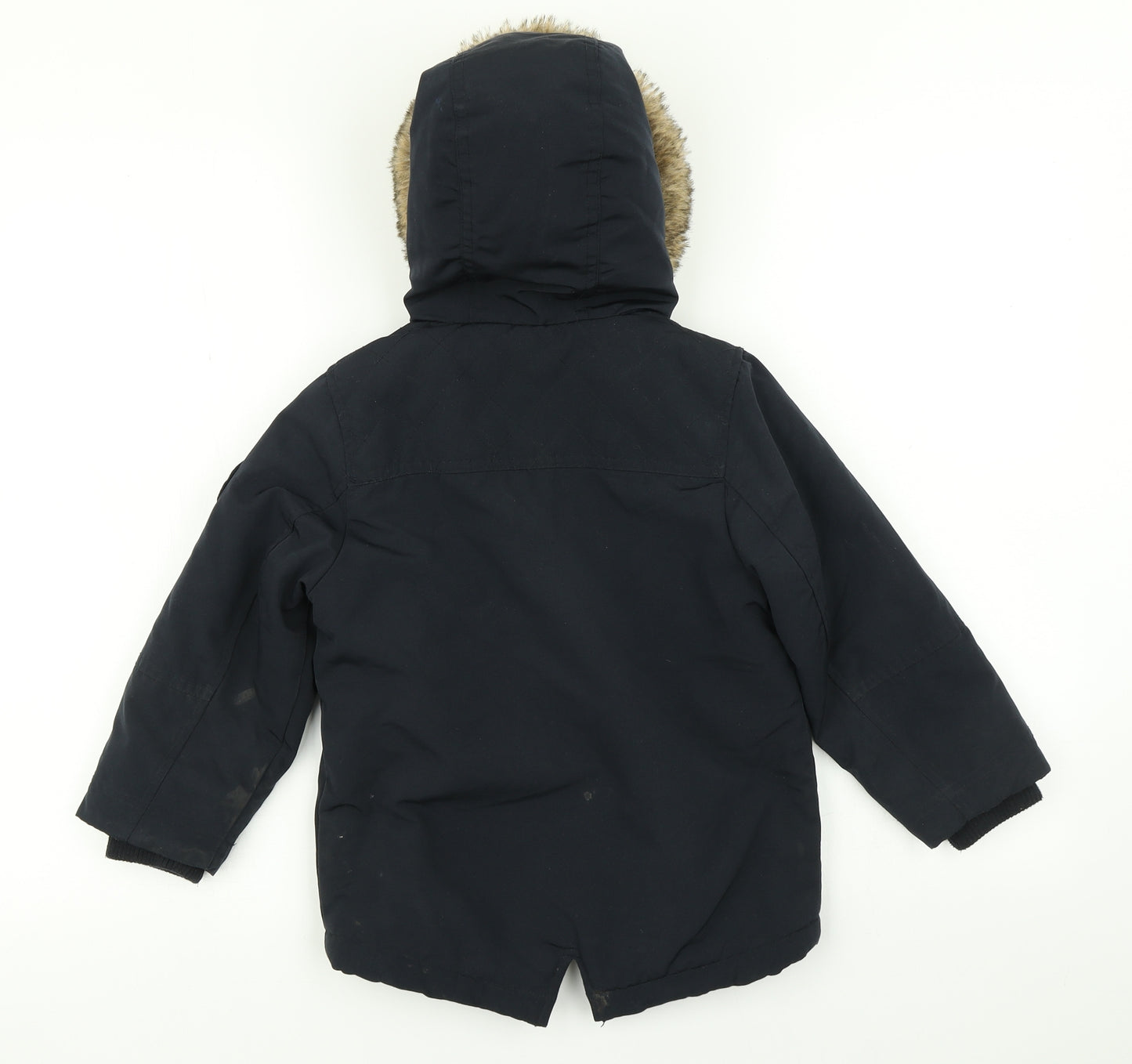 George Boys Blue   Parka Coat Size 3-4 Years