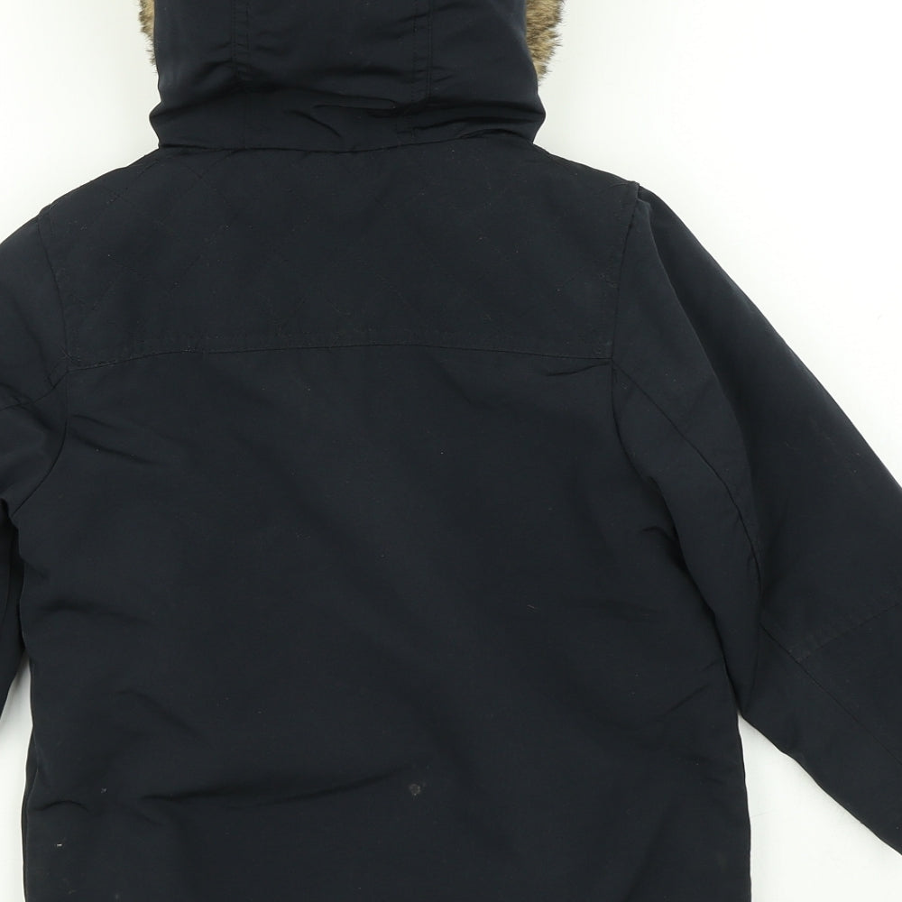 George Boys Blue   Parka Coat Size 3-4 Years