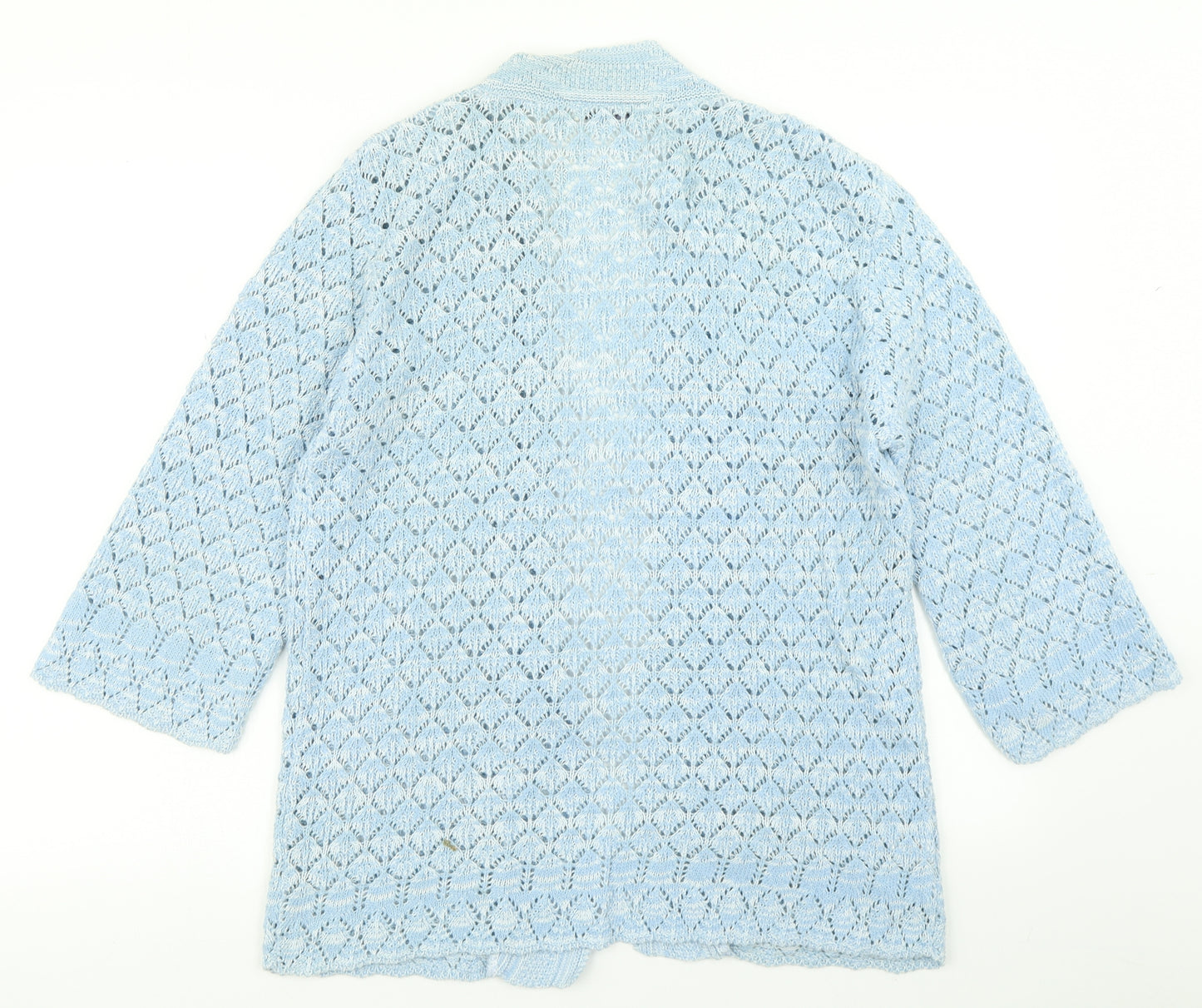 Pure & Natural Womens Blue  Knit Cardigan Jumper Size M