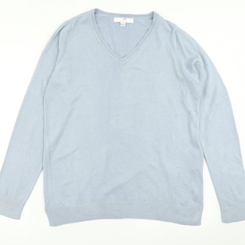 Julipa Womens Blue  Knit Pullover Jumper Size 12