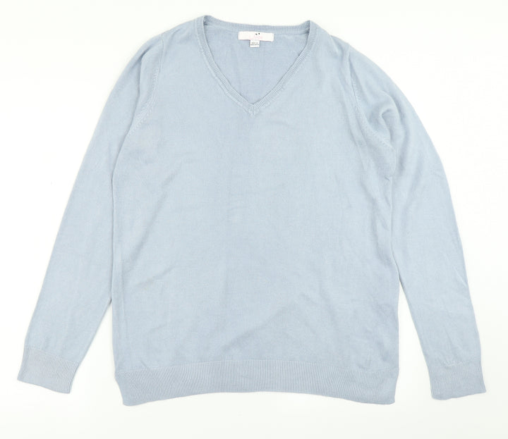 Julipa Womens Blue  Knit Pullover Jumper Size 12