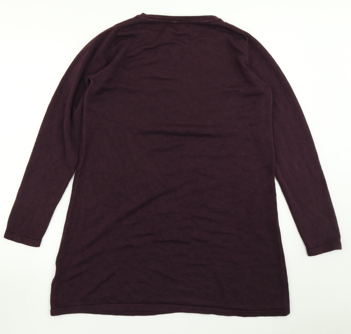 Intuition Womens Purple  Knit A-Line  Size 14