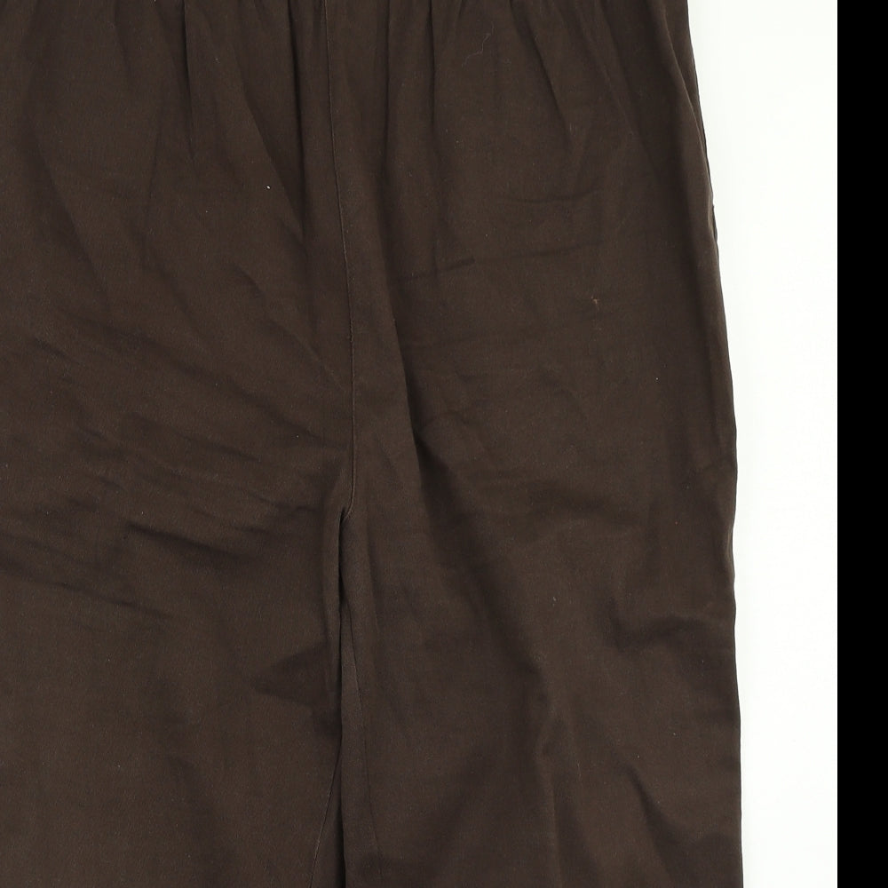 Expression Womens Brown   Pedal Pusher Trousers Size 22 L20 in