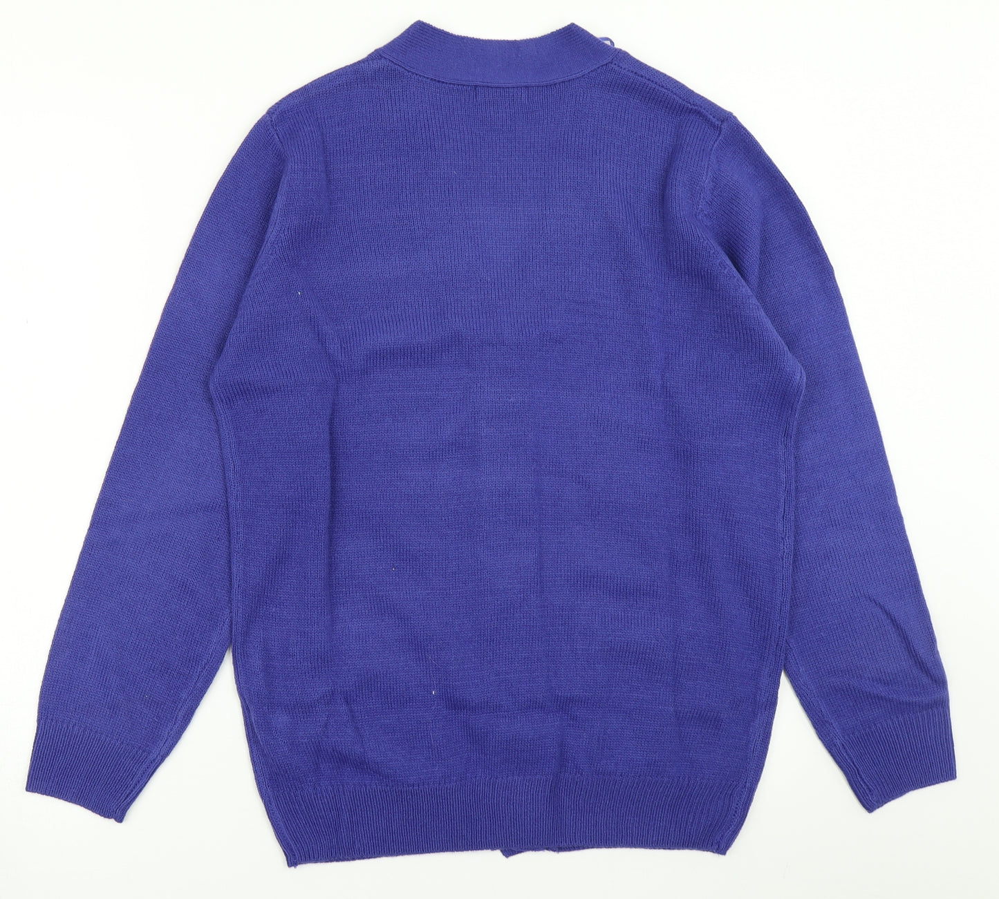 Damart Womens Blue  Knit Cardigan Jumper Size 10