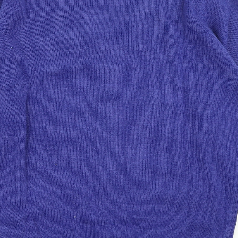 Damart Womens Blue  Knit Cardigan Jumper Size 10