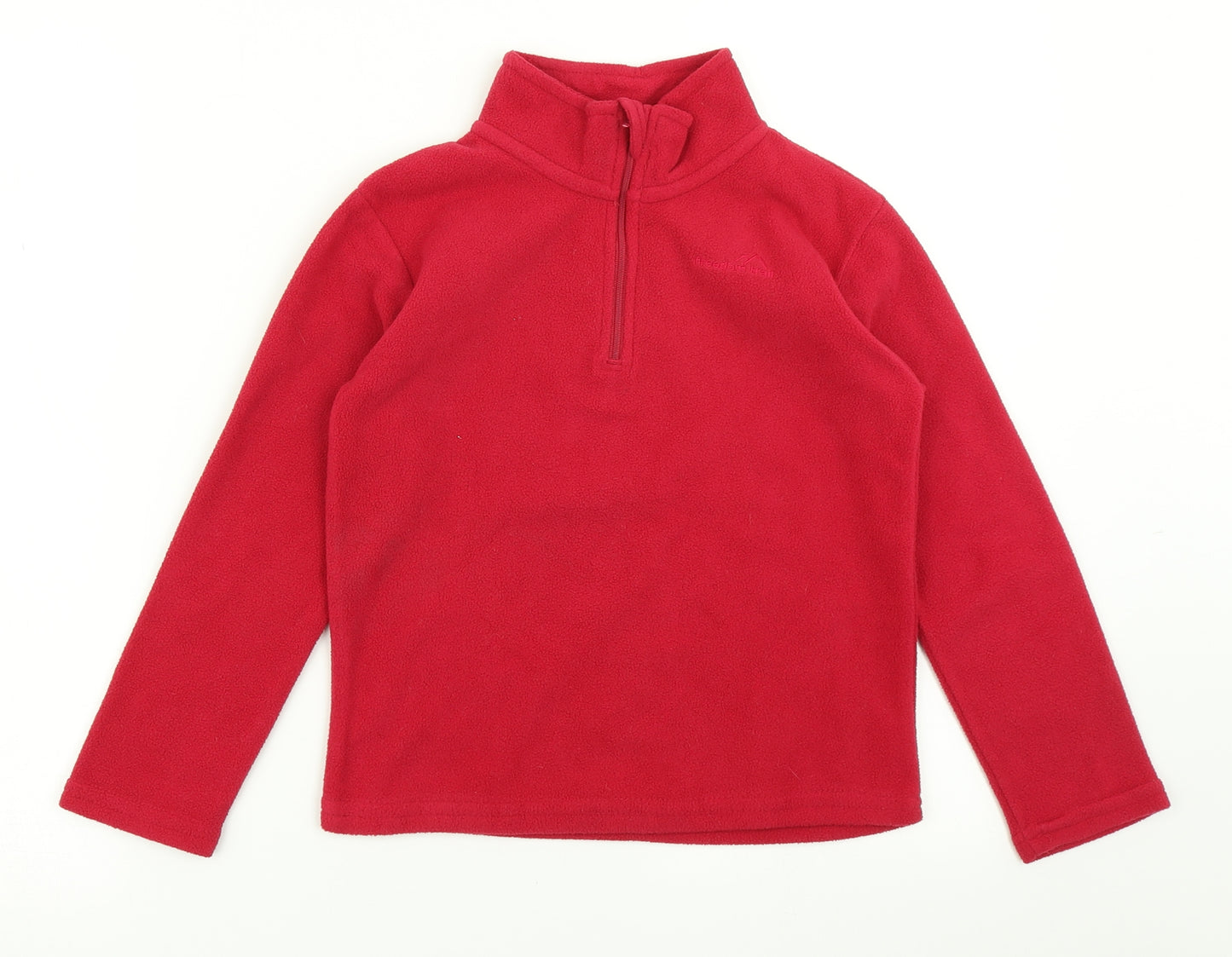 Freedom Trail Girls Red  Fleece Pullover Sweatshirt Size 7-8 Years