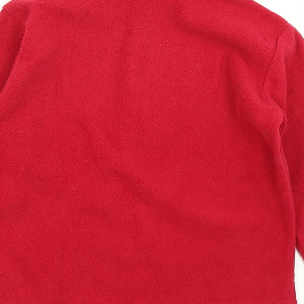 Freedom Trail Girls Red  Fleece Pullover Sweatshirt Size 7-8 Years