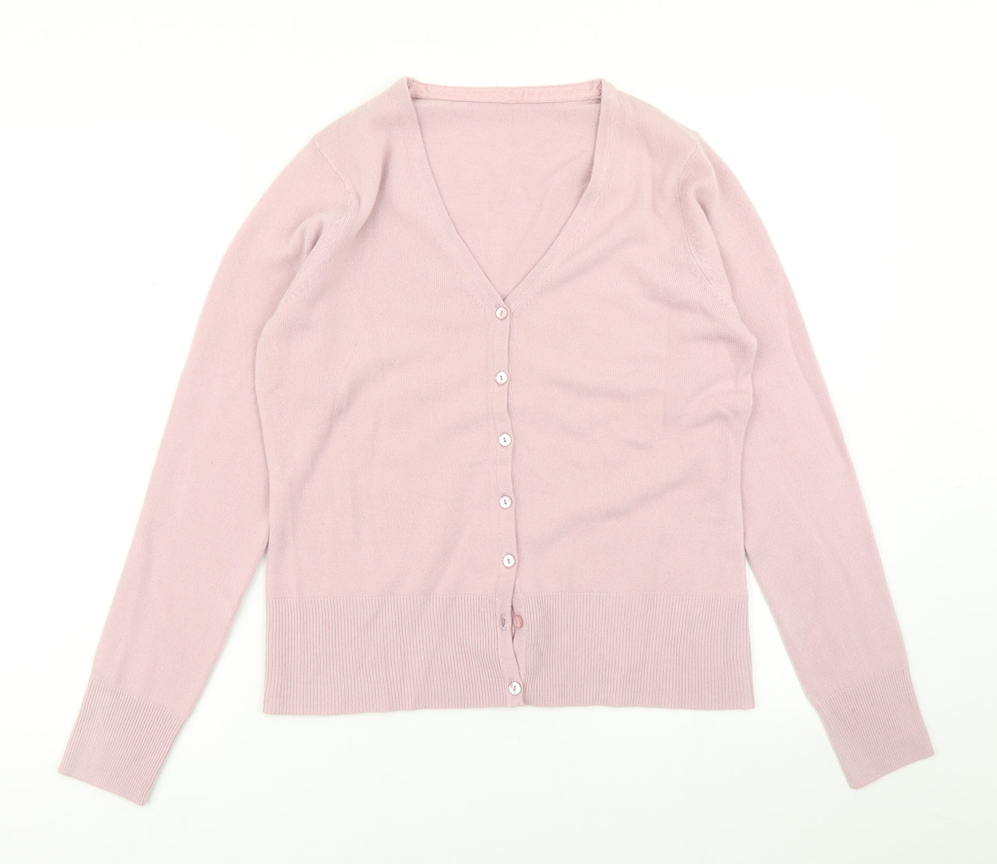 BHS Womens Pink  Knit Cardigan Jumper Size 10