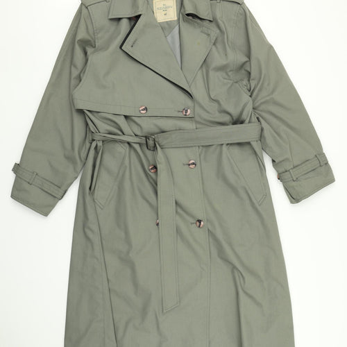 The Aquabury Mac Womens Green   Trench Coat Coat Size 16