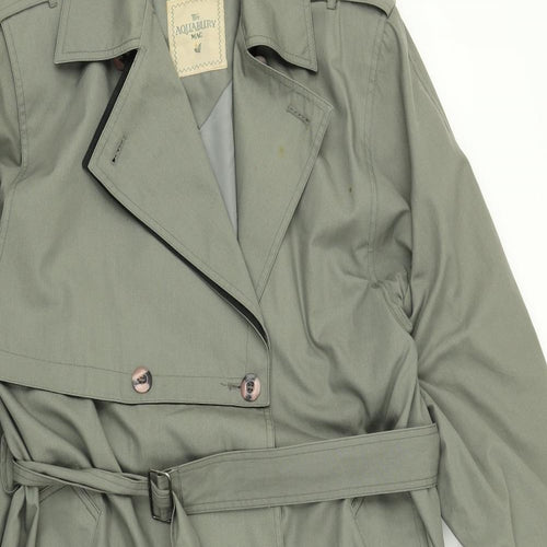 The Aquabury Mac Womens Green   Trench Coat Coat Size 16