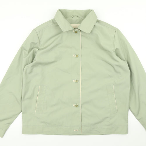 EWM Womens Green   Overcoat Coat Size 16
