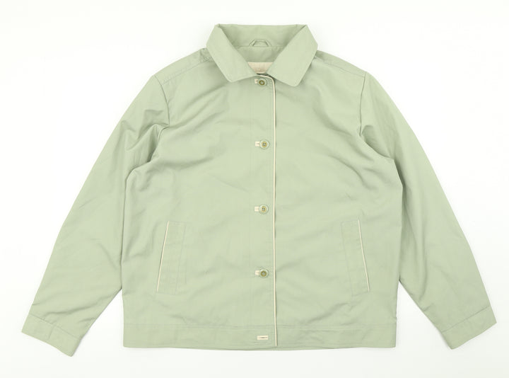 EWM Womens Green   Overcoat Coat Size 16
