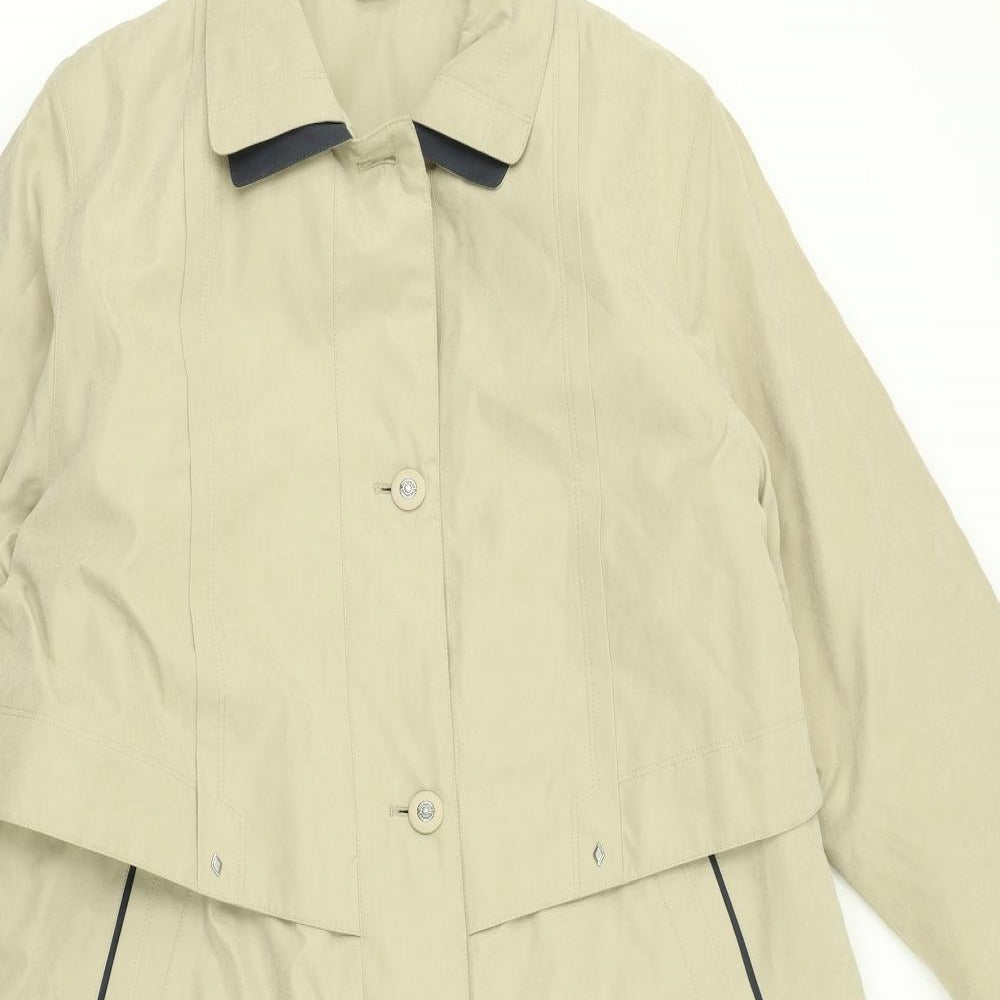 Preworn Womens Beige   Trench Coat Coat Size 16