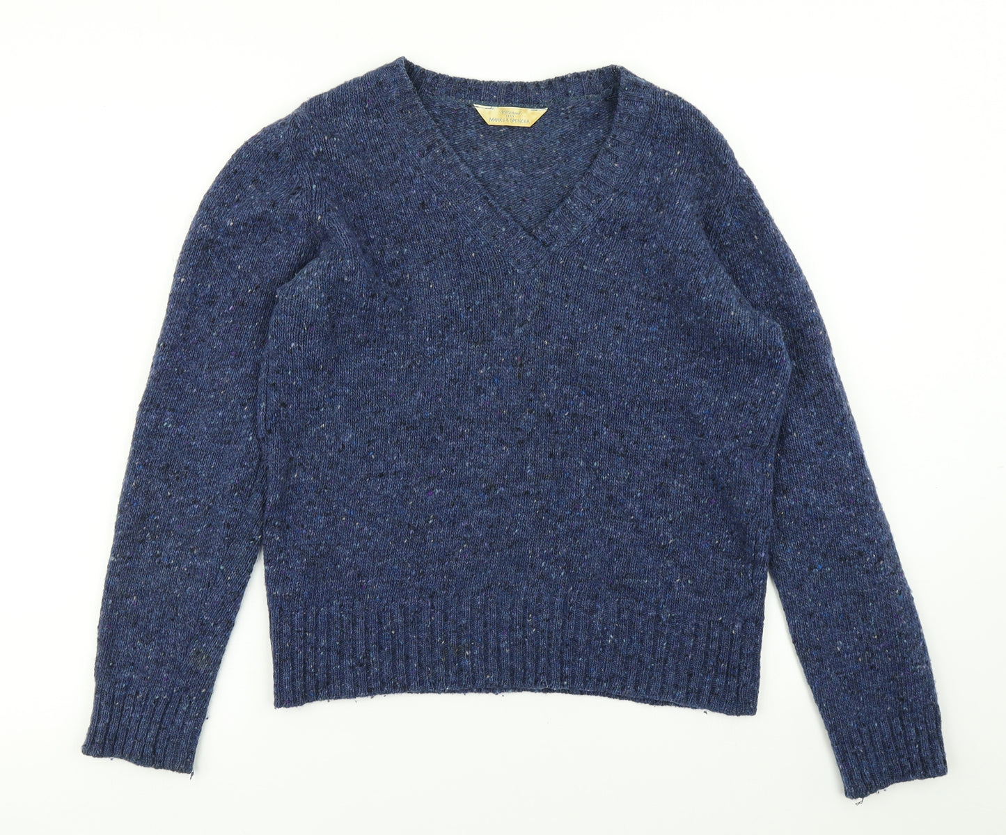 St Michaels Womens Blue  Knit Pullover Jumper Size 10