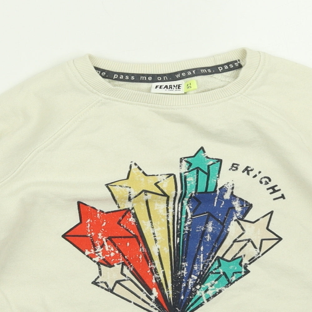 Fearne Boys Beige   Pullover Sweatshirt Size 2-3 Years
