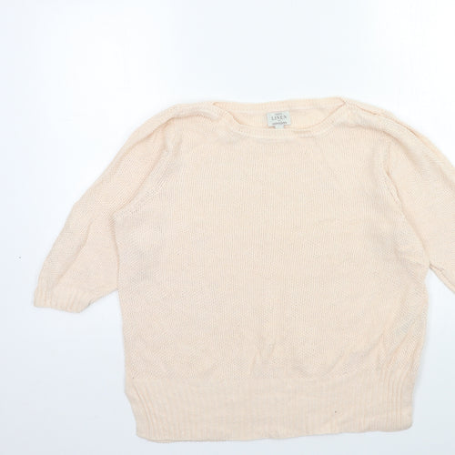Monsoon Womens Pink  Knit Pullover Jumper Size L