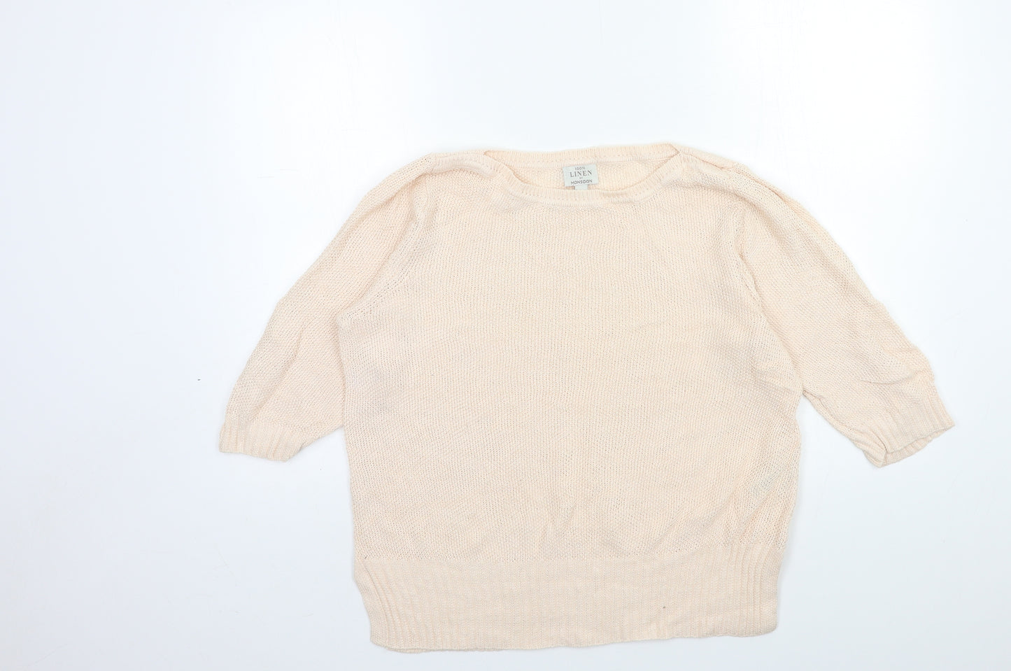 Monsoon Womens Pink  Knit Pullover Jumper Size L
