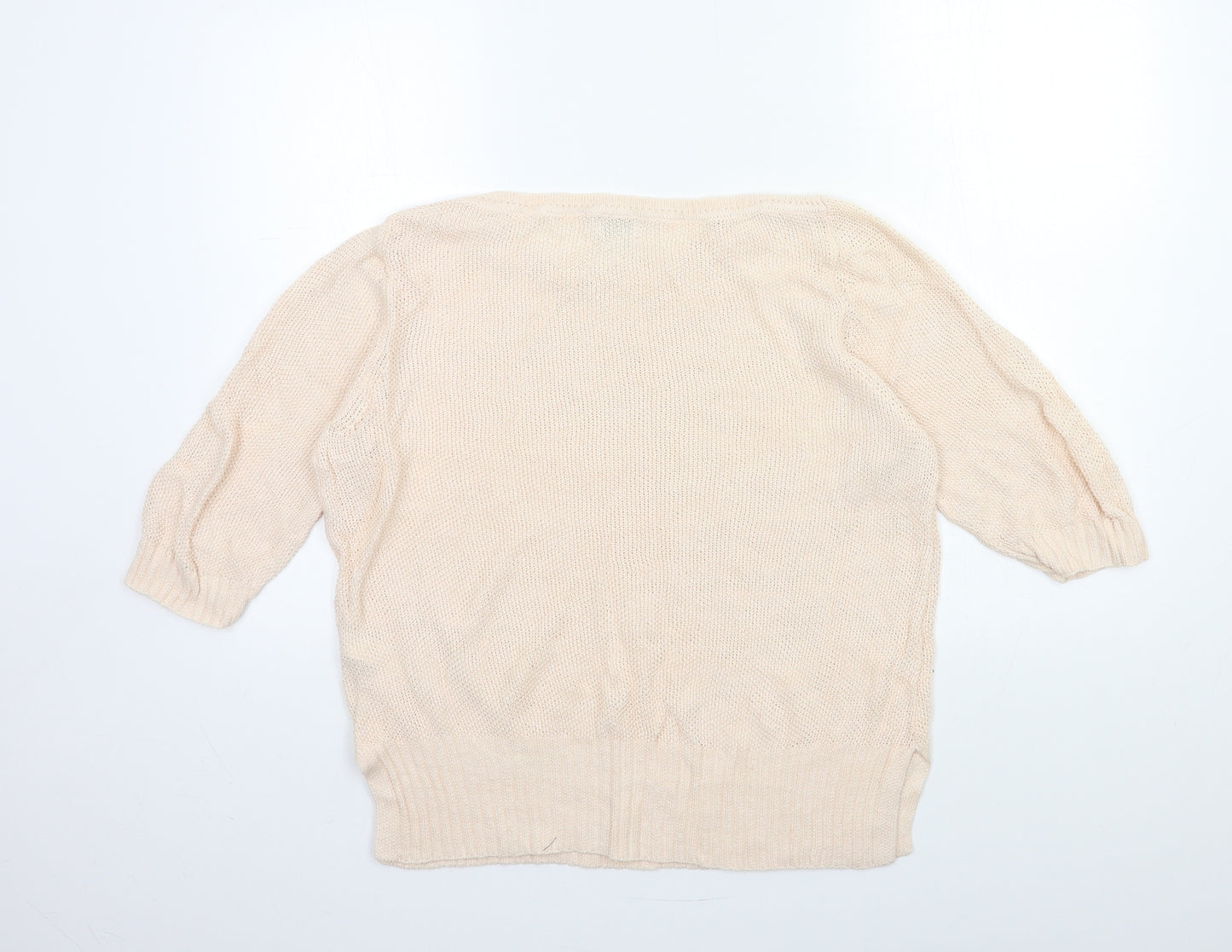 Monsoon Womens Pink  Knit Pullover Jumper Size L