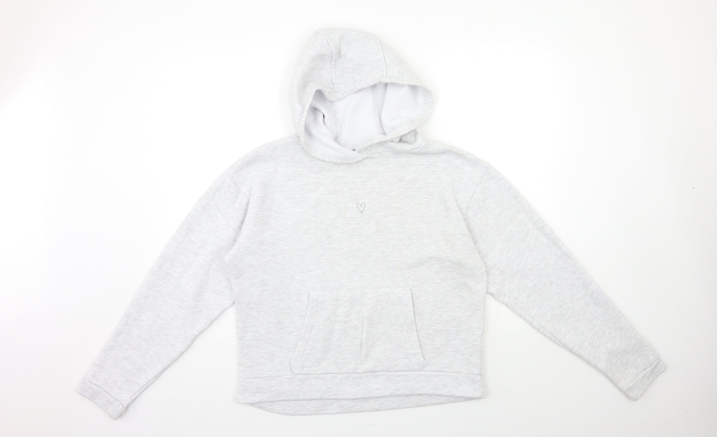 Topshop Womens Grey   Pullover Hoodie Size 8