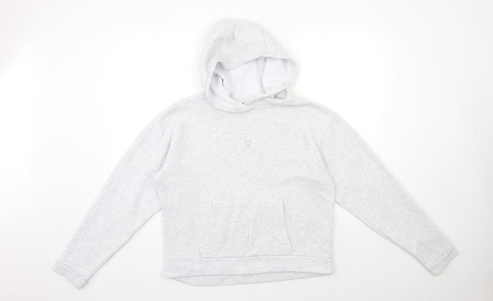 Topshop Womens Grey   Pullover Hoodie Size 8