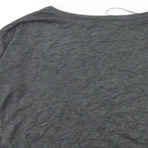 Marks and Spencer Womens Grey  Knit Pullover Jumper Size 8