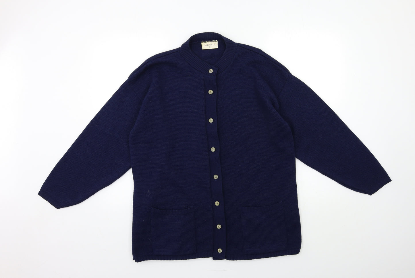 Bonmarché Womens Blue  Knit Cardigan Jumper Size L