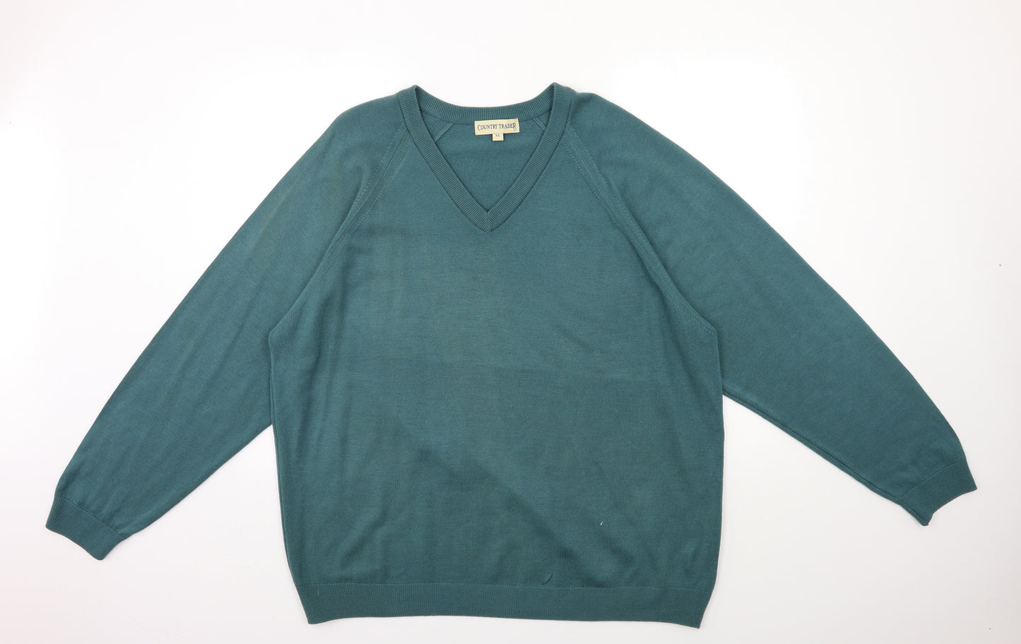 Country Casuals Mens Blue  Knit Pullover Jumper Size XL