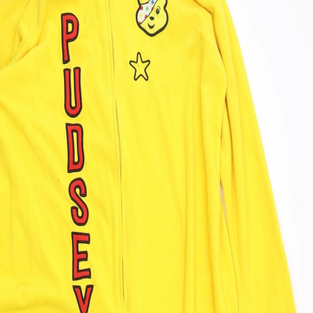 George Womens Yellow  Fleece Kimono One Piece Size M  - Pudsey Bear