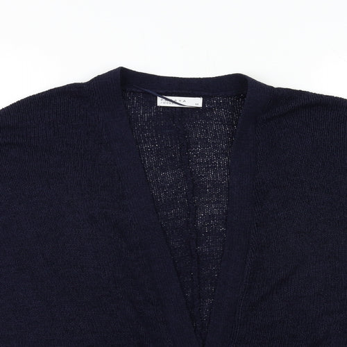 Papaya Womens Blue  Knit Cardigan Jumper Size M