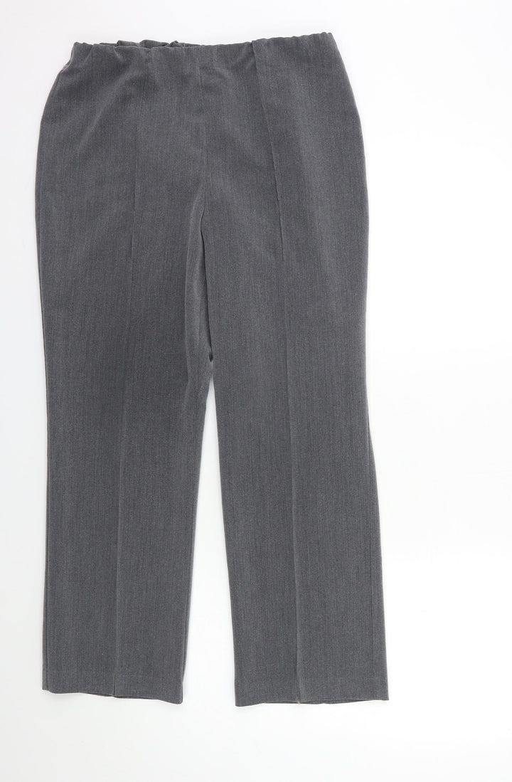 Bonmarché Womens Grey Trousers Size 12 L28 in