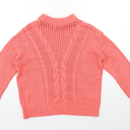 Dorothy Perkins Womens Pink  Knit Pullover Jumper Size 10