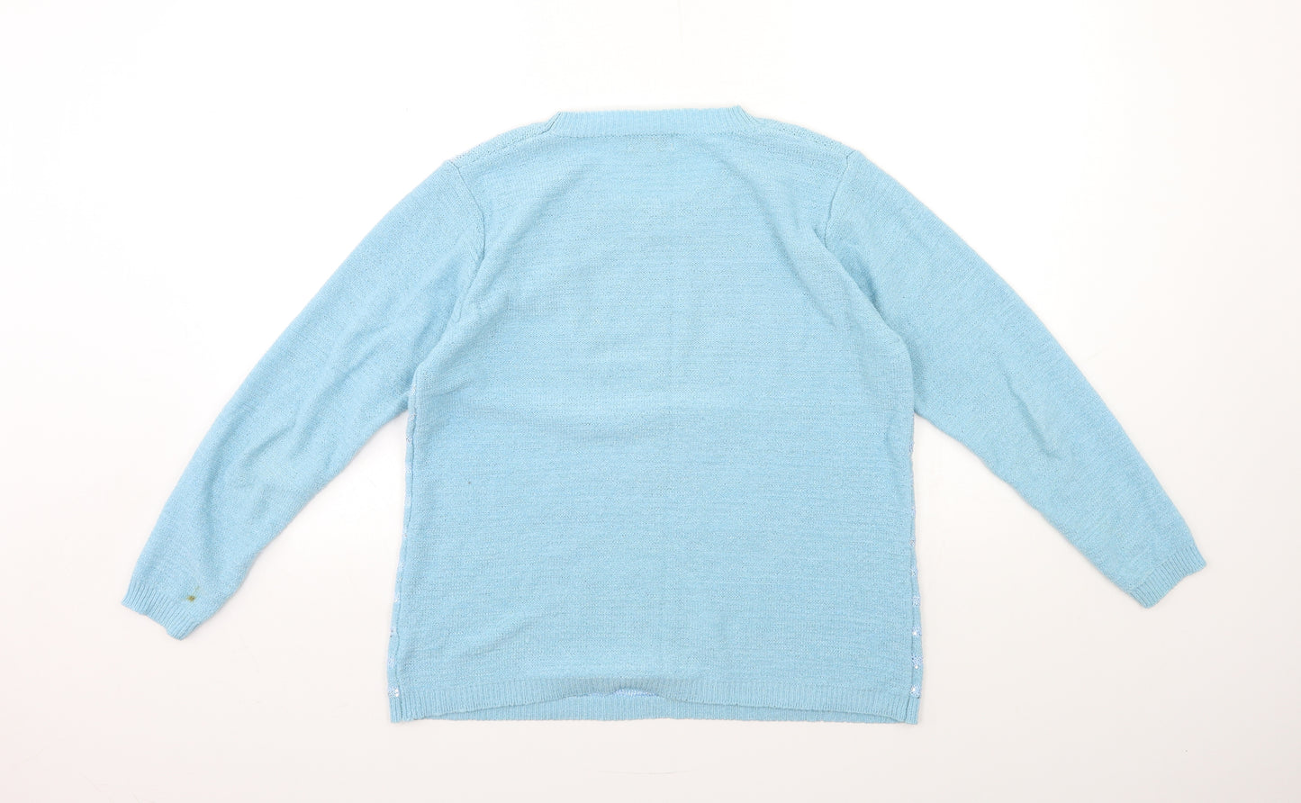 Fay Louise Womens Blue  Knit Pullover Jumper Size M