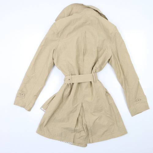 Avenue Womens Beige   Trench Coat Coat Size 12