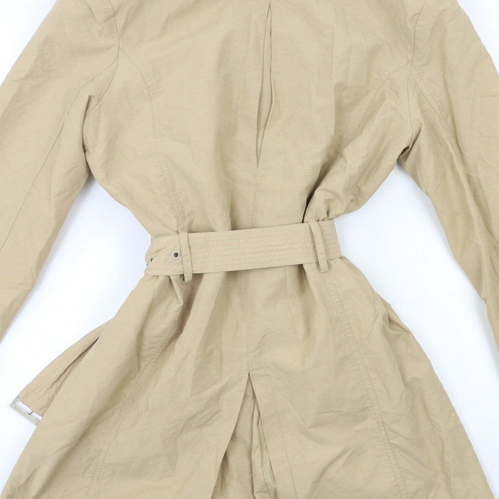 Avenue Womens Beige   Trench Coat Coat Size 12