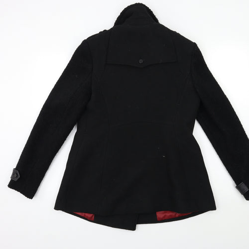 New Look Womens Black   Overcoat Coat Size 12