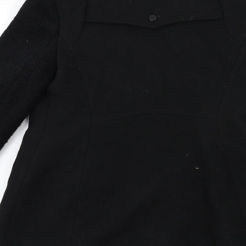 New Look Womens Black   Overcoat Coat Size 12