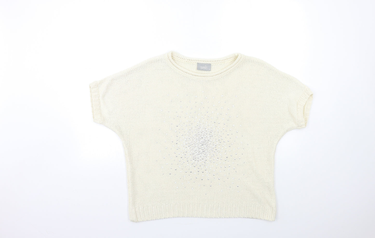 Wallis Womens Beige  Knit Pullover Jumper Size M