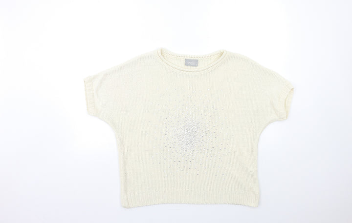 Wallis Womens Beige  Knit Pullover Jumper Size M