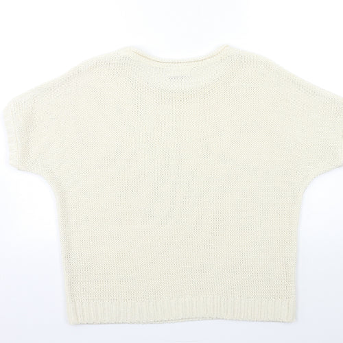 Wallis Womens Beige  Knit Pullover Jumper Size M