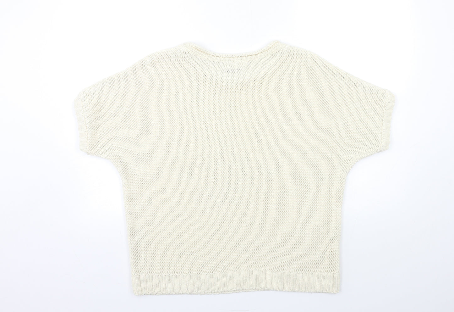 Wallis Womens Beige  Knit Pullover Jumper Size M