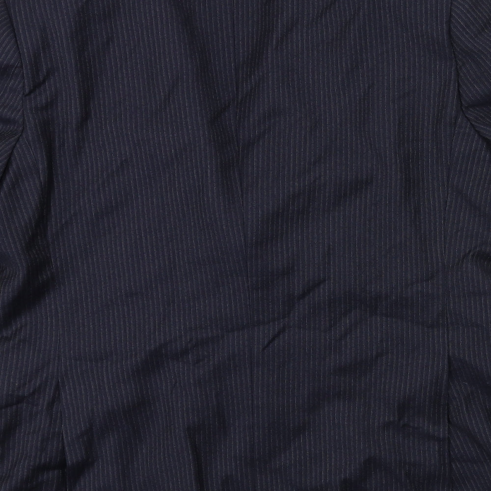 Paul Costelloe Mens Blue Striped  Jacket Suit Jacket Size 42